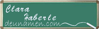 Clara Haberle Visitenkarte